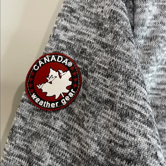 Canada Weathergear NWT Zip-Up Hoodie Heathered Grey Pockets Size Large - Picture 10 of 13